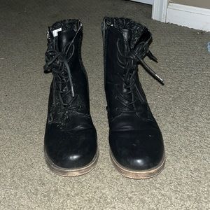 American eagle black boots, size 8